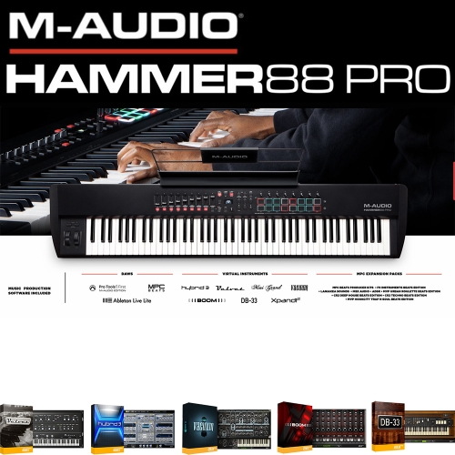 MAudio Hammer88Pro 해머88프로 | 220V정식수입품 | 리뷰포함 | 큐베이스마우스패드, 건반커버 증정