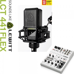 인터넷방송패키지 | LEWITT LCT441FLEX + Yamaha AG06 | 정식수입품 | 팝필터증정