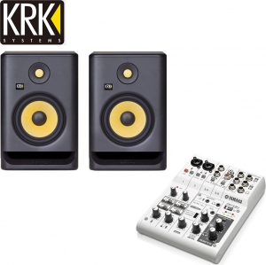 KRK ROKIT5 G4 Studio Monitor + Yamaha AG06 | 220V 정식수입품 | 1조2개