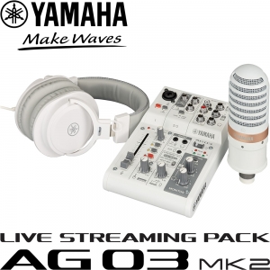 Yamaha 야마하 AG03MK2 LSPK (라이브스트리밍팩) 하얀색 | 정식수입품